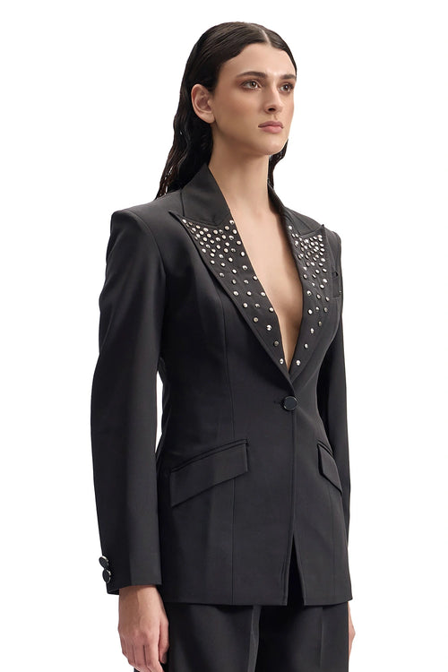 Studded Lapel Osibian Power Blazer