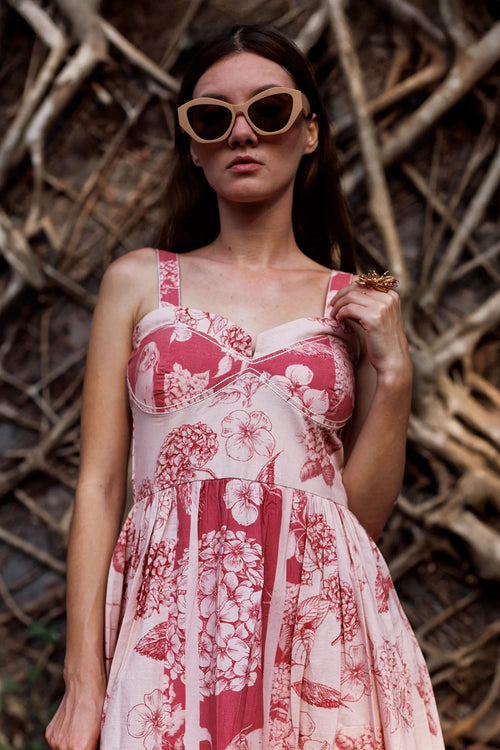 Peach Bunny Corset Dress