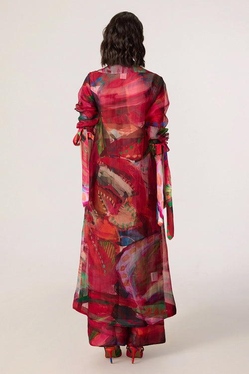 Belen Pink Multi Trench