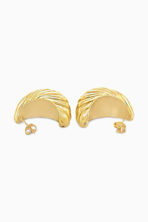 Noir Curve Hoops