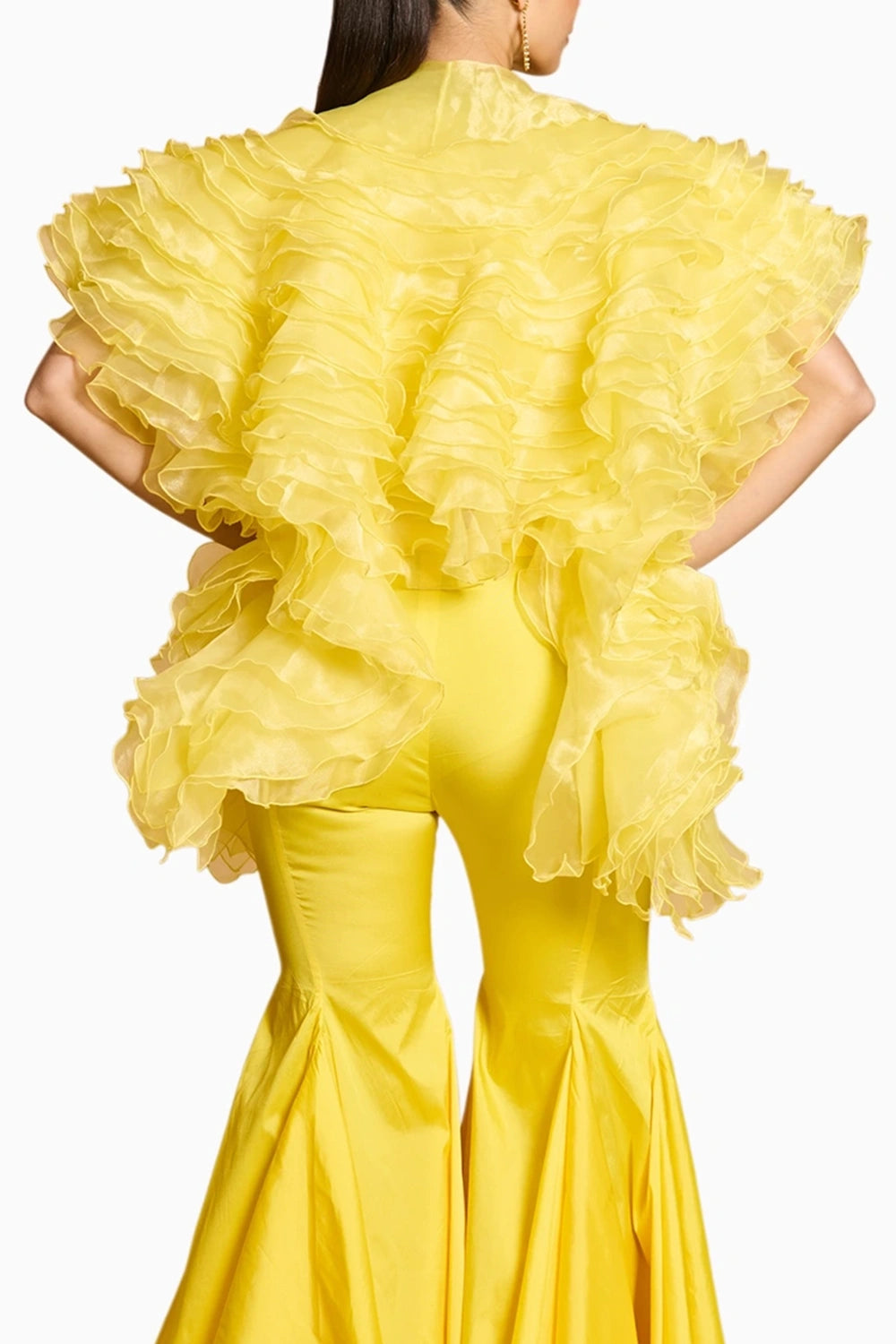 Spectrum Yellow Ruffle Jacket