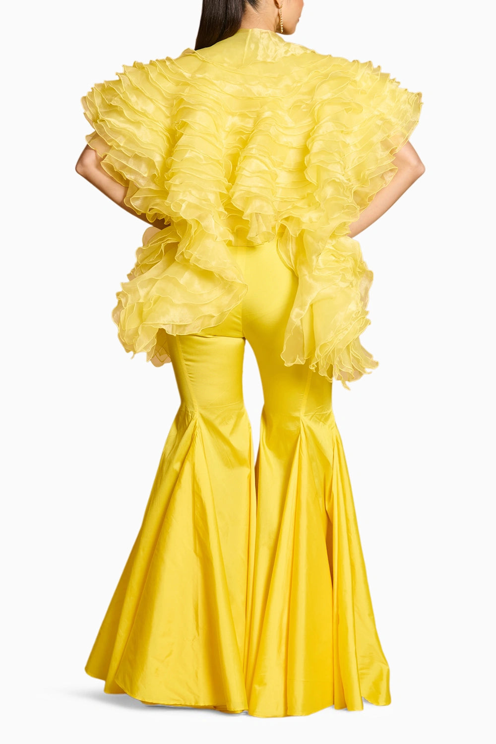 Spectrum Yellow Ruffle Jacket With Bell Bottoms