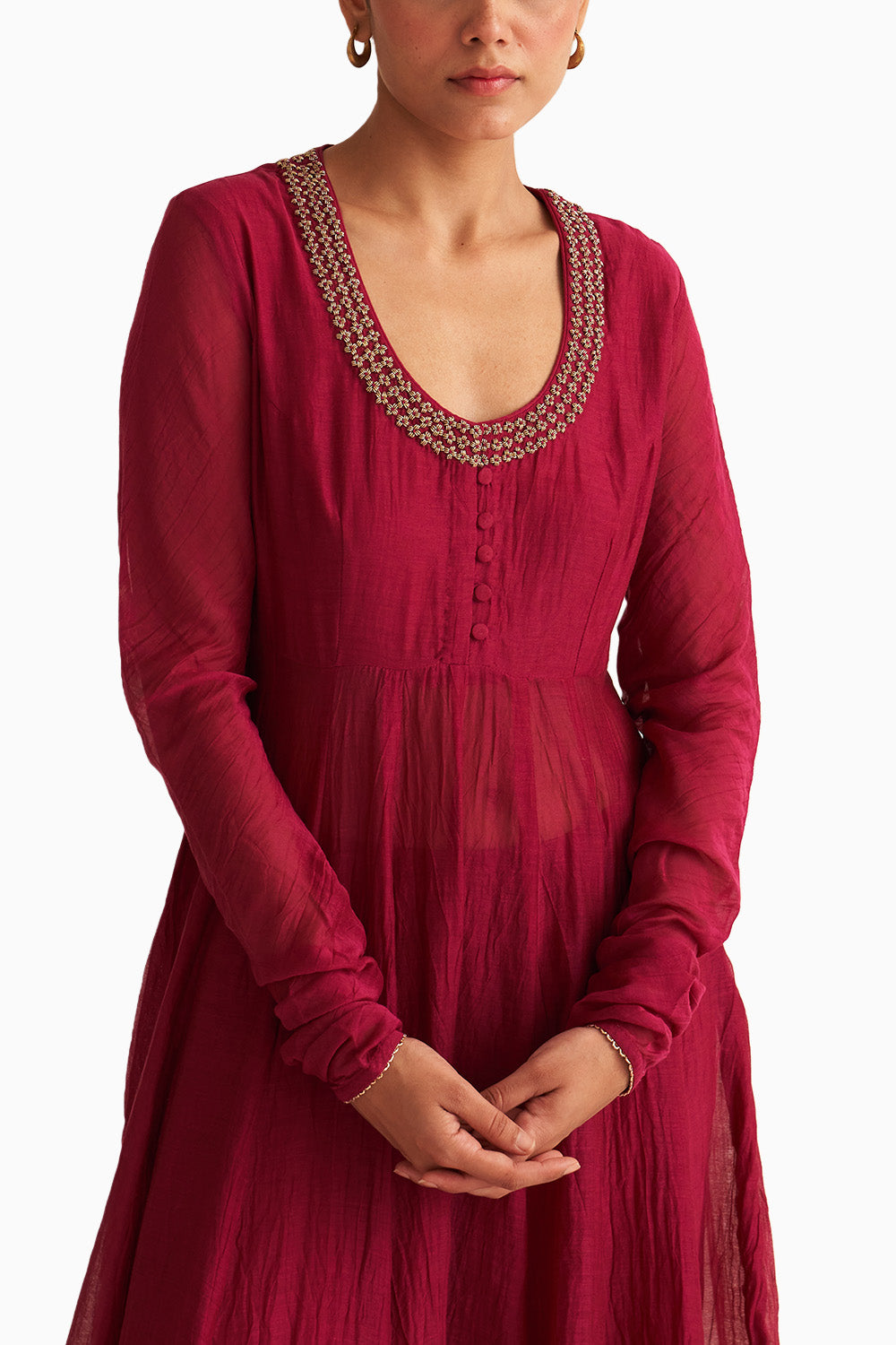 Amal Deep Red Kurta Set with Dupatta