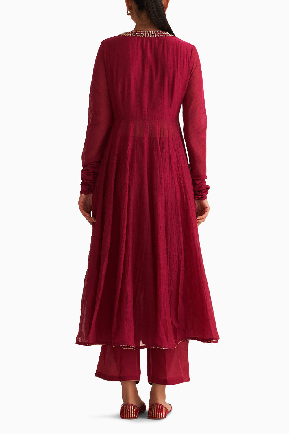 Amal Deep Red Kurta Set with Dupatta