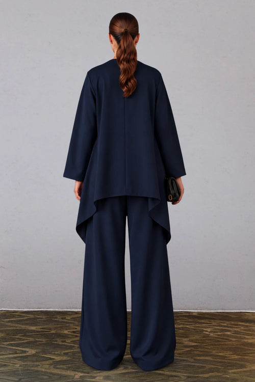 Navy Blue Three-Piece Co-ord Set