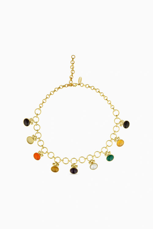 Power Links Navratan Necklace