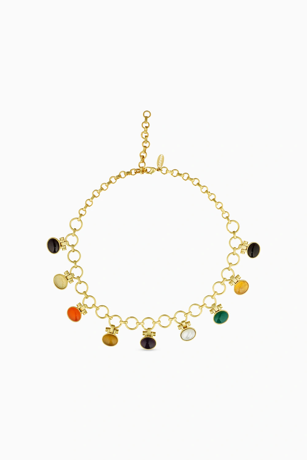 Power Links Navratan Necklace