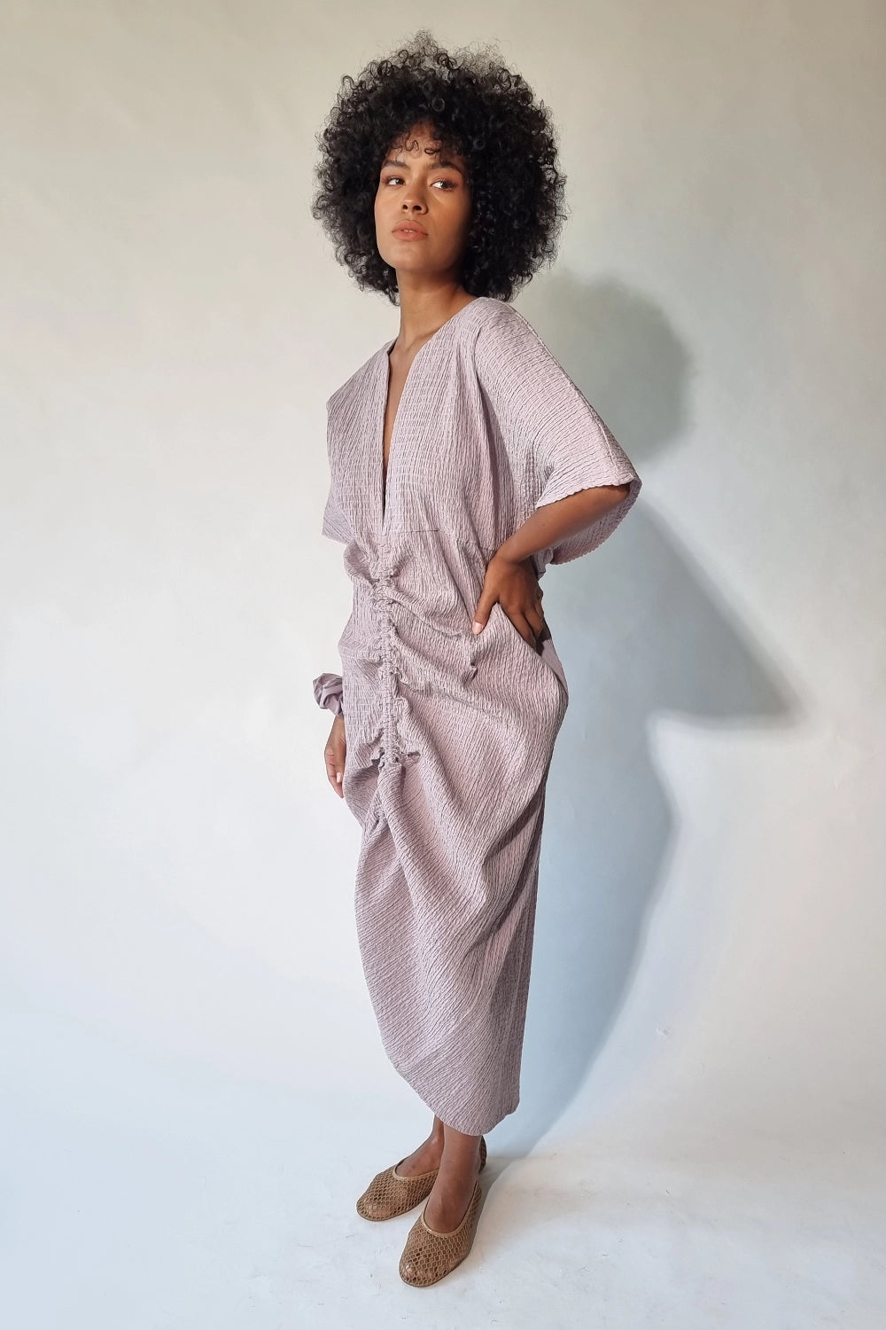 Light Lilac Dhoti Kaftan