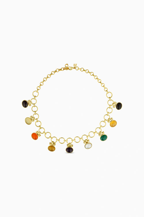 Power Links Navratan Necklace