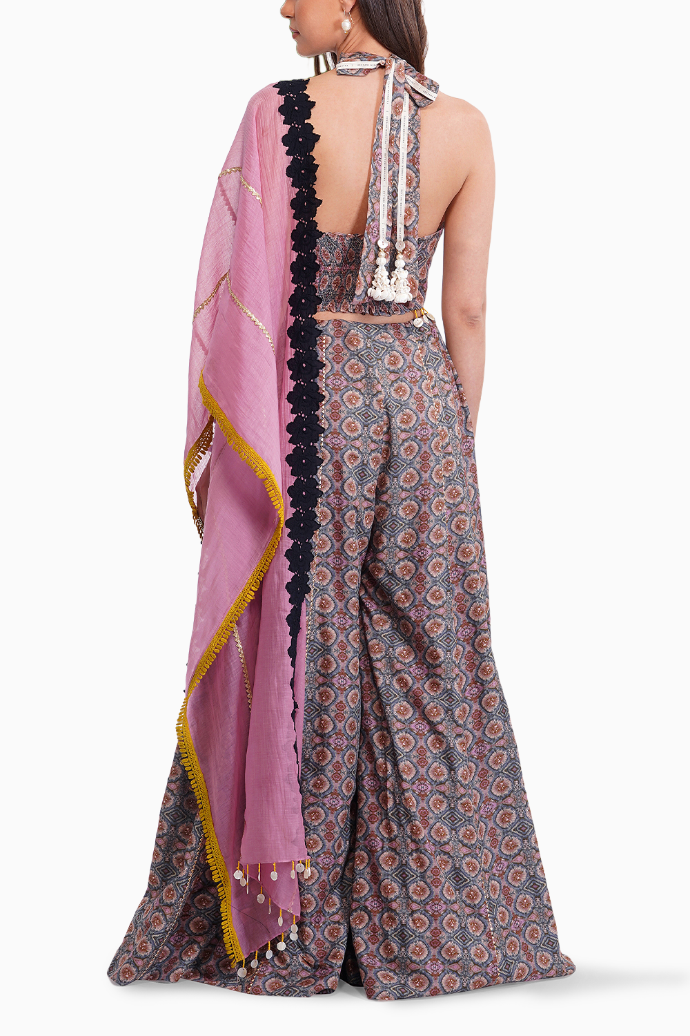 Tie-Dye Printed Sharara Set