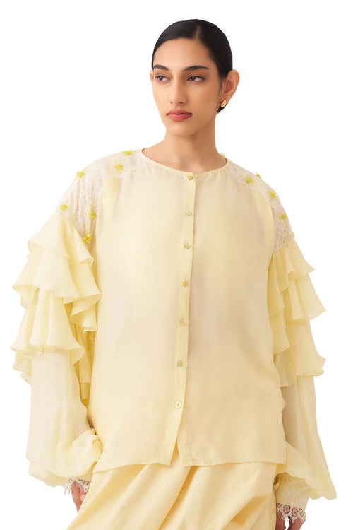 Auryn Pastel Yellow Shirt