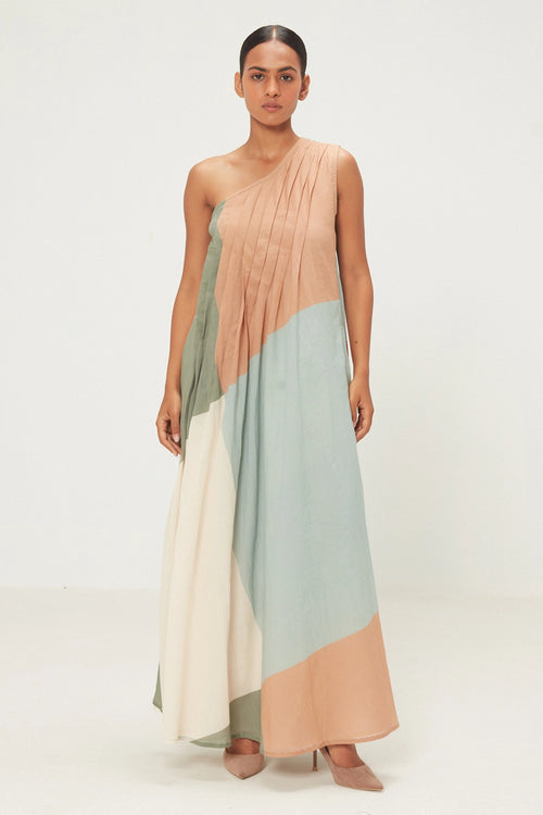 Multicolor Terrain Dress