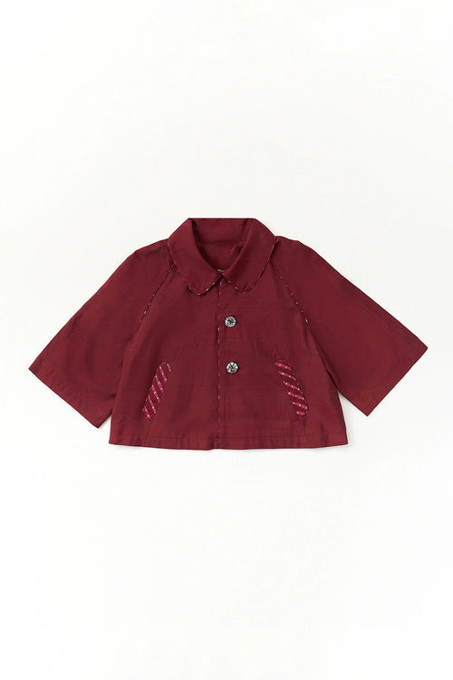 Imersa Burgundy Blouse