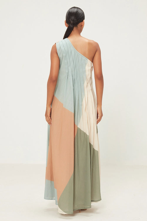 Multicolor Terrain Dress