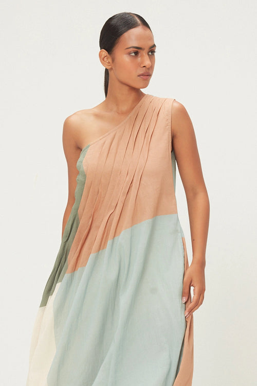 Multicolor Terrain Dress