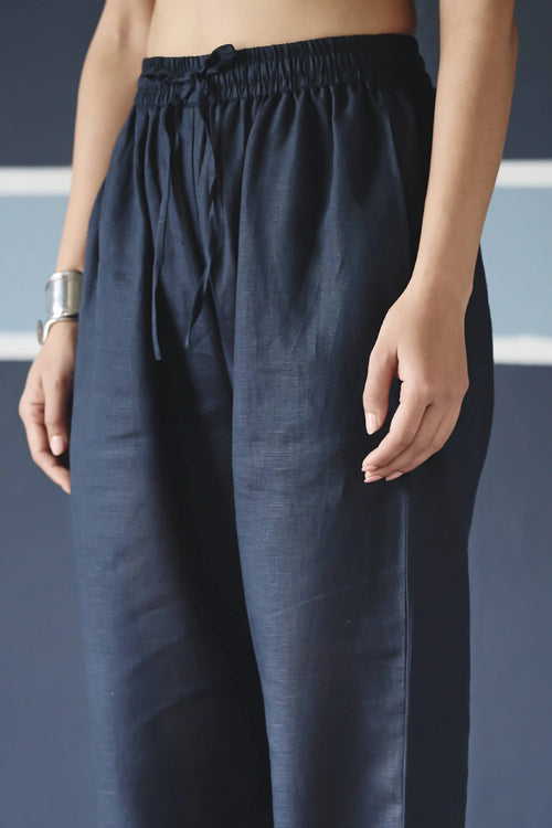 Blue Eri Elasticated Pants