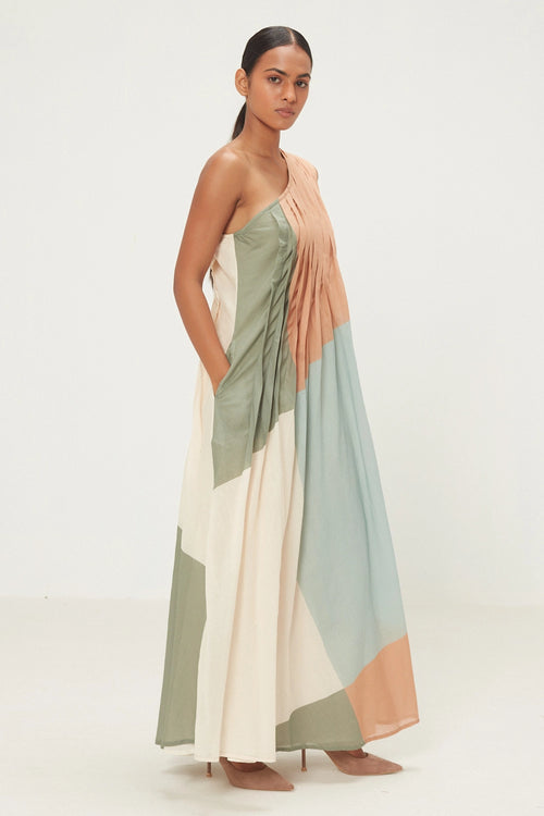 Multicolor Terrain Dress