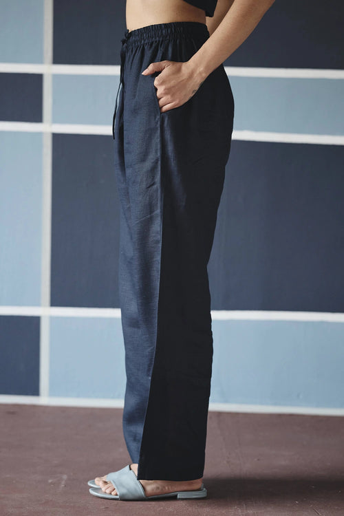 Blue Eri Elasticated Pants