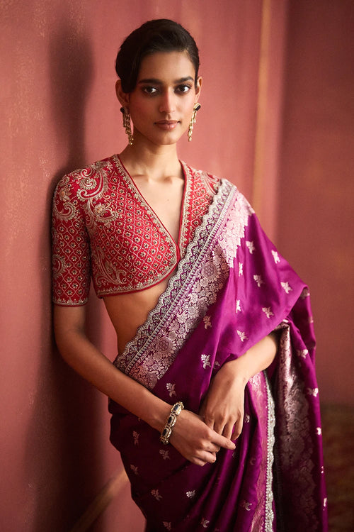 Sora Blouse with Banaras Saree