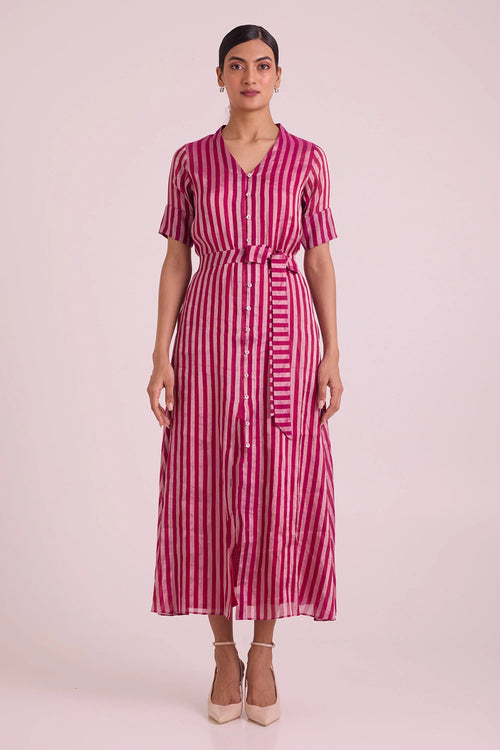 Miramar Button Down Long Dress