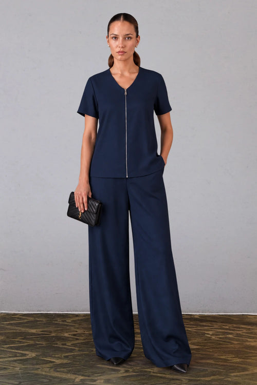 Navy Blue Three-Piece Co-ord Set