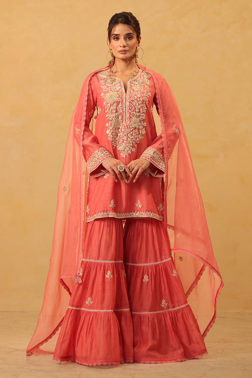 Vaayu Pink Sharara Set