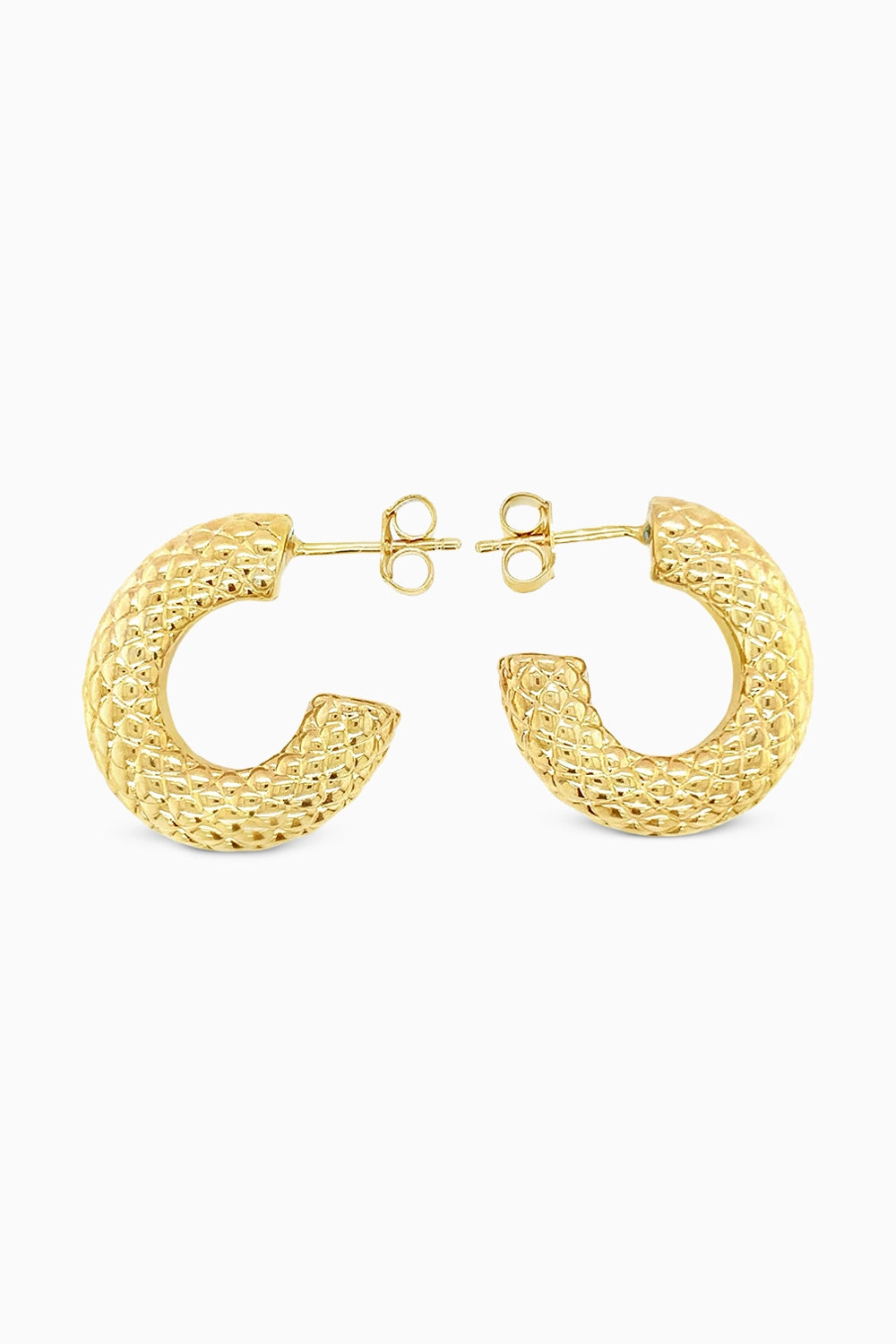 Quilted Glow Hoops