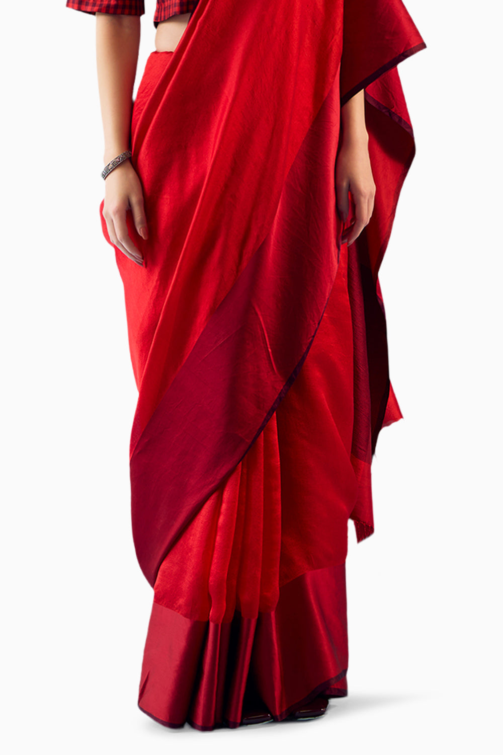 Bold Allure Scarlet Saree