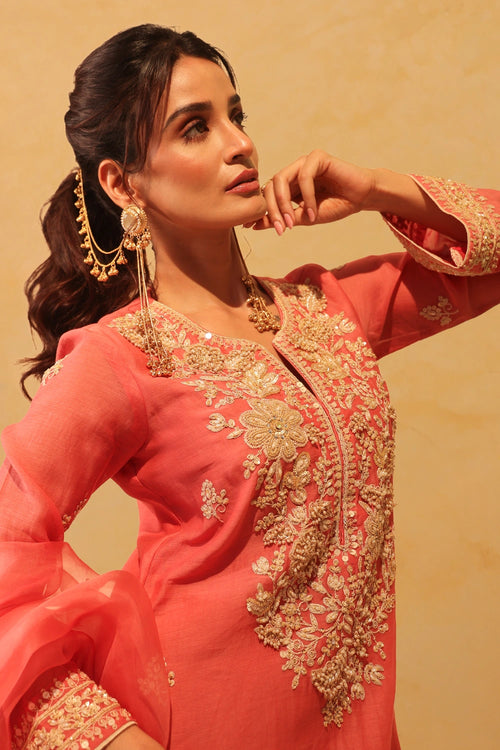 Vaayu Pink Sharara Set