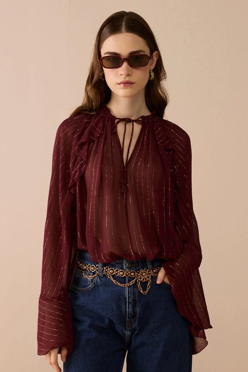 Merlot Blouse