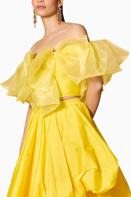 Spectrum Yellow Bow Corset