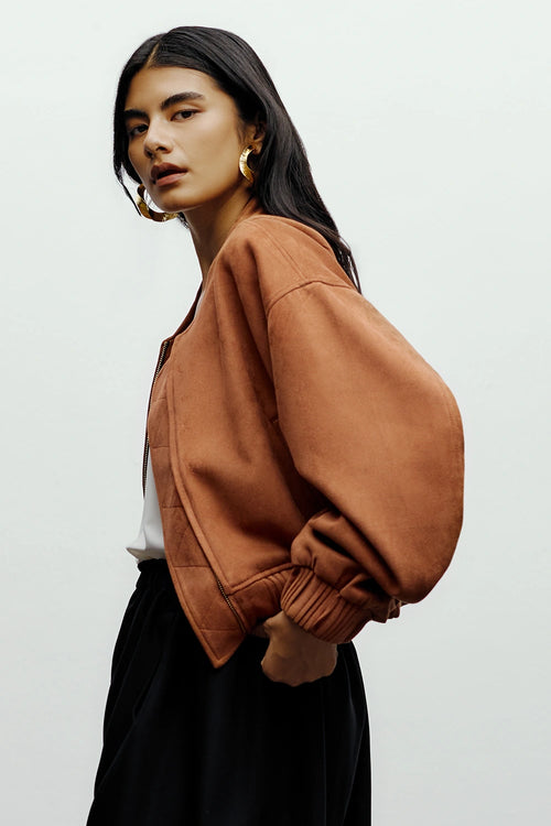 Brown Bomber Jacket