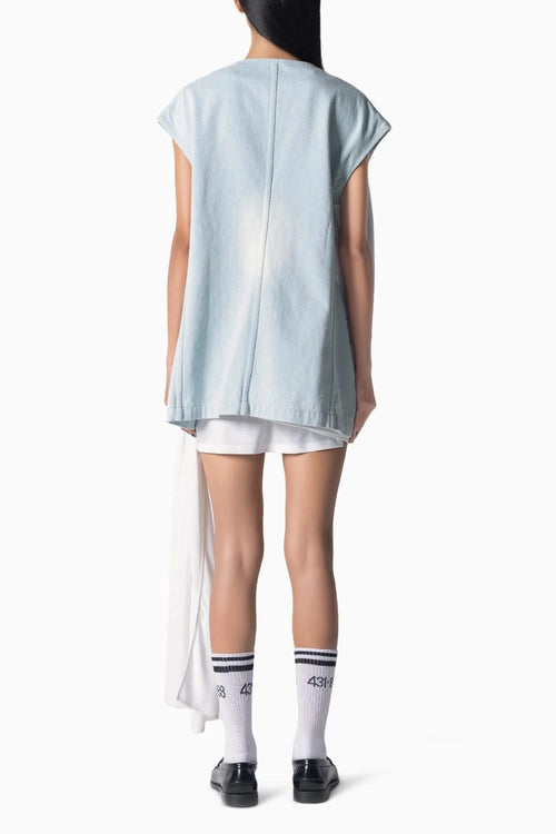 Blue Demim Waistcoat