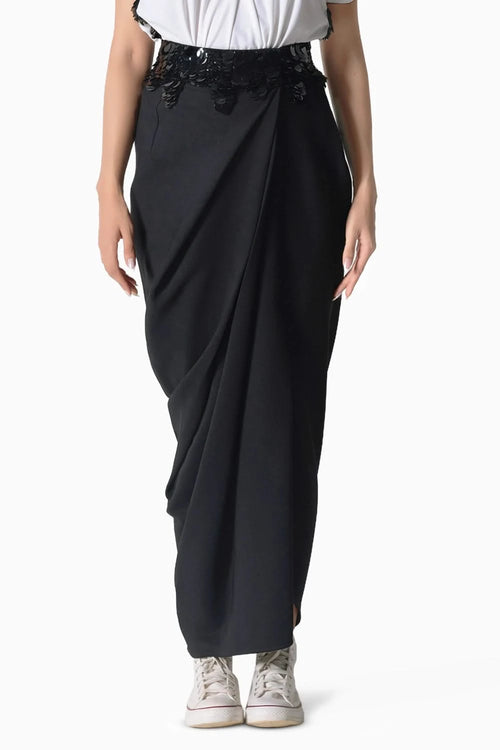 Black Wave Skirt