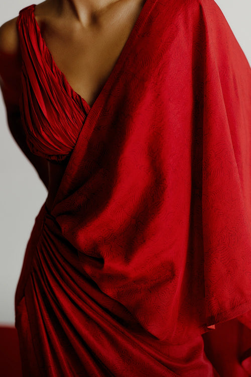 Aleo Blouse With Dew Sari