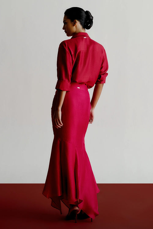 Poppy Shirt With Aster Skirt Set