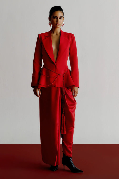 Capri Blazer And Pants Set