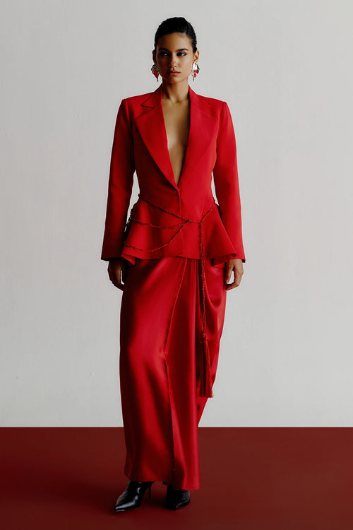 Capri Blazer And Pants Set