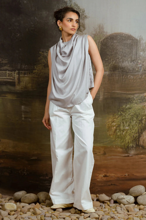 French 75 Grey Top