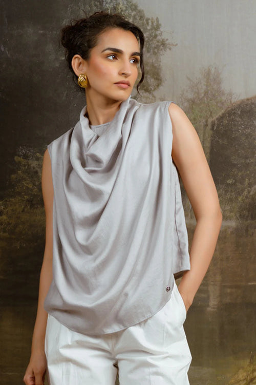 French 75 Grey Top
