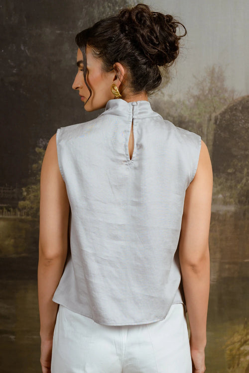 French 75 Grey Top