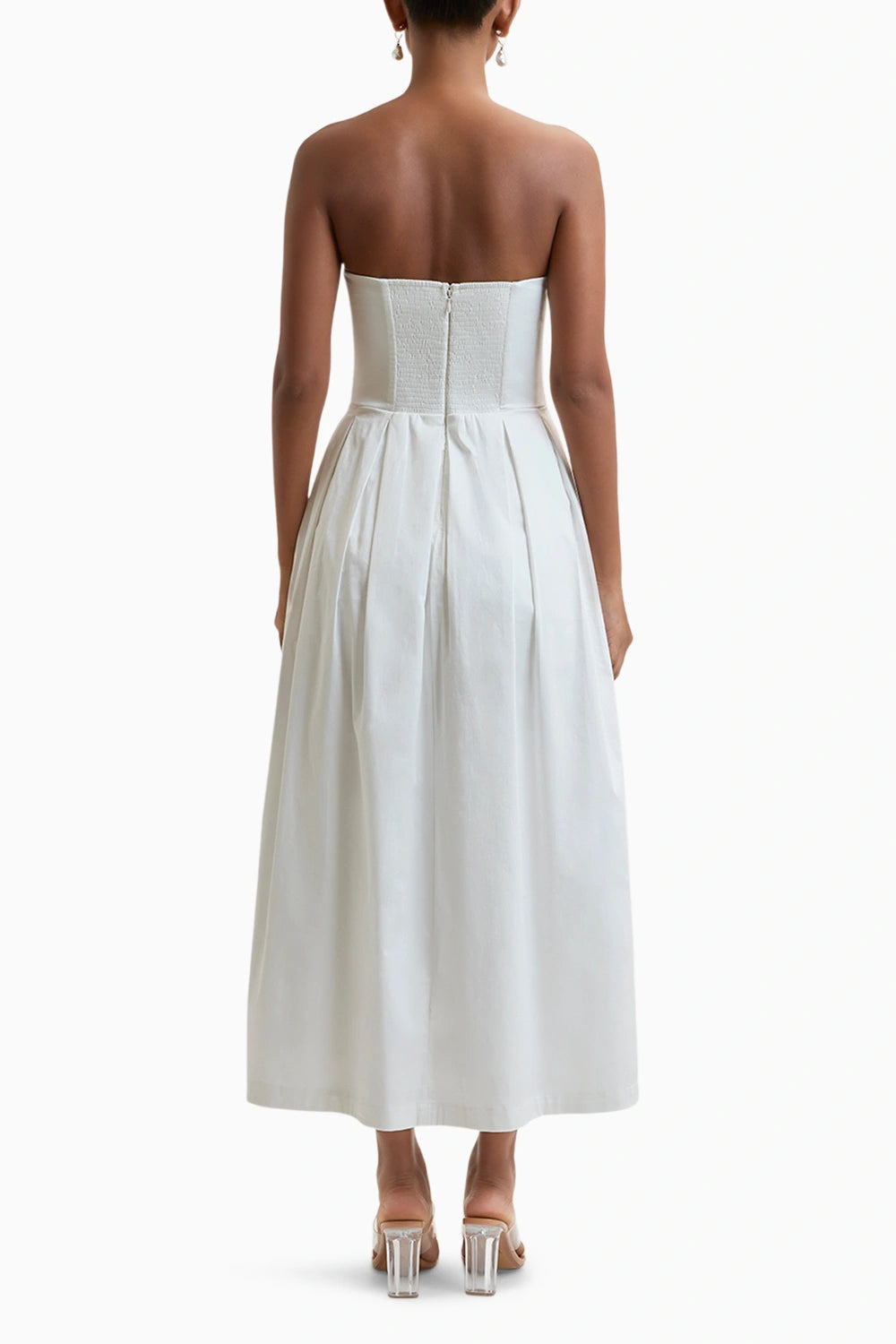 White Iris Off-Shoulder Dress