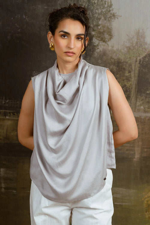 French 75 Grey Top