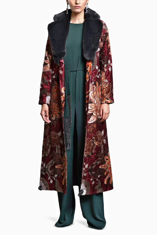 CF Maroon Snake Jacket