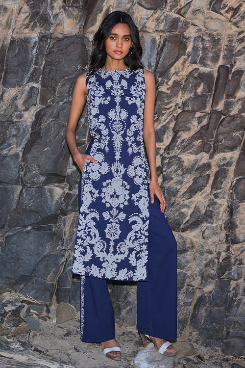 Embroidered Tabard Top