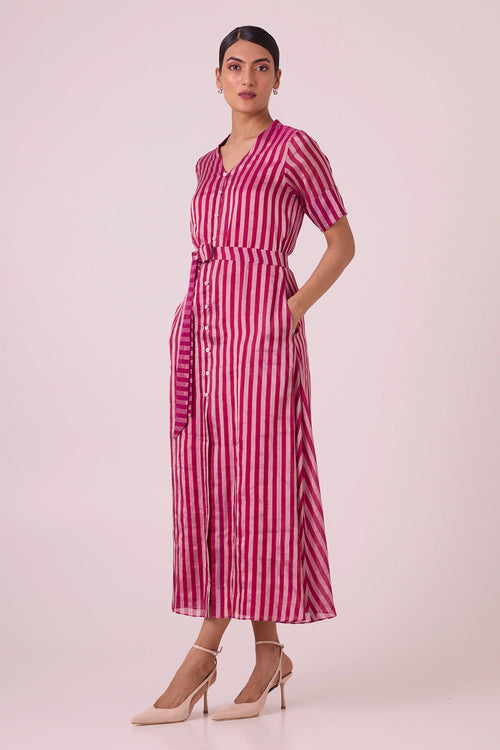 Miramar Button Down Long Dress