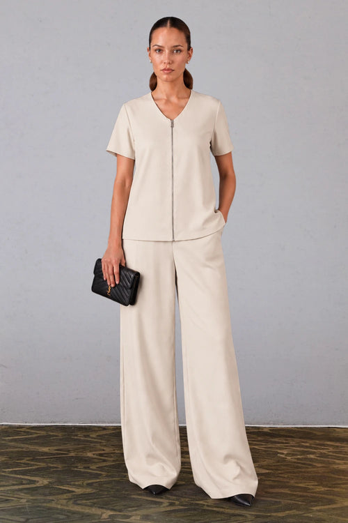 Ecru Three-Piece Co-ord Set