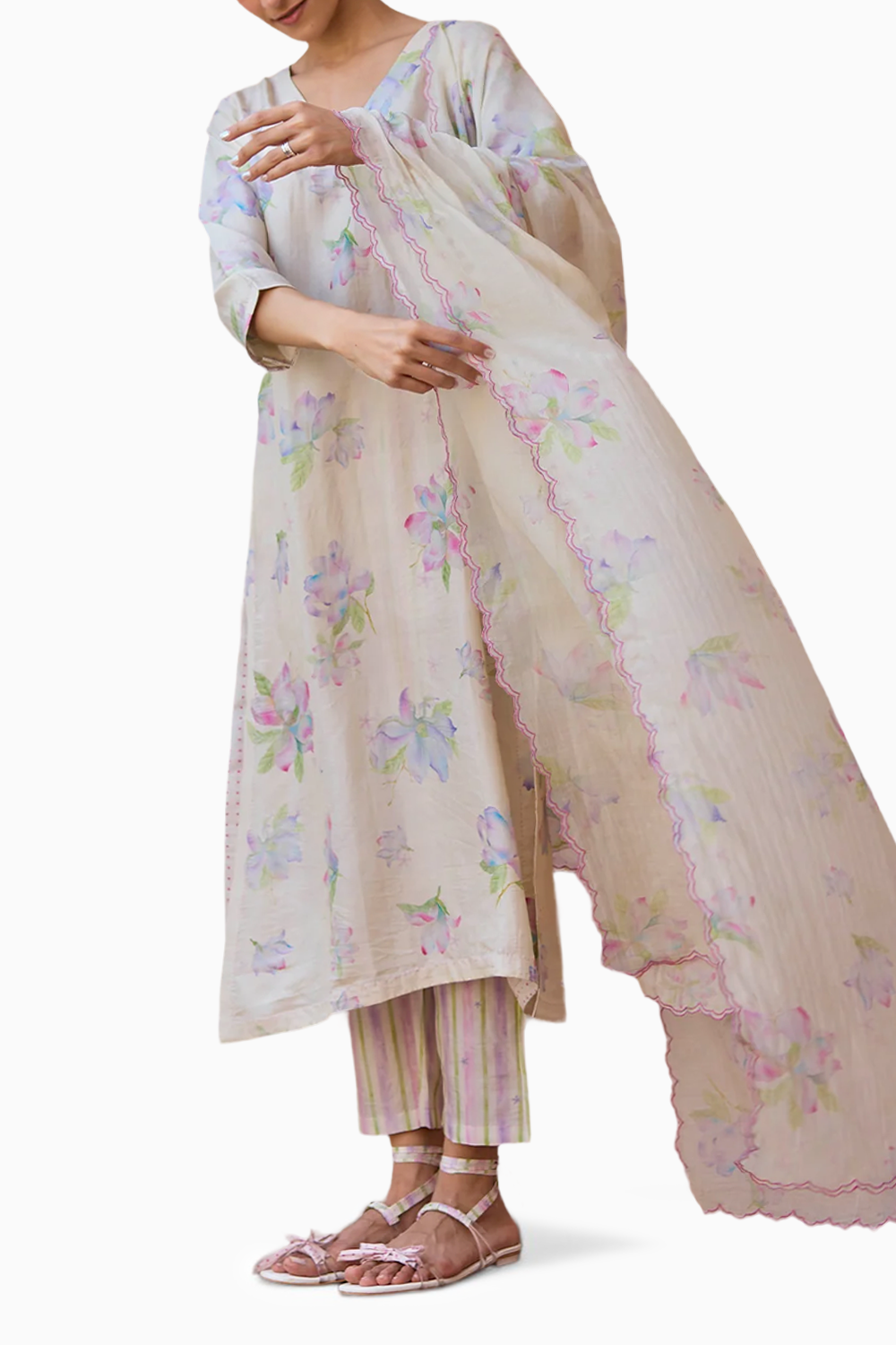 Sunkissed Magnolia Beige Dupatta