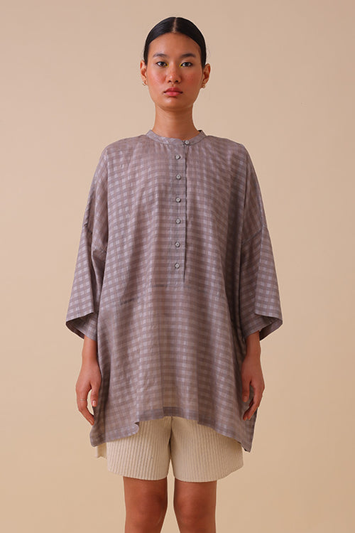 Grey Grid Shirt