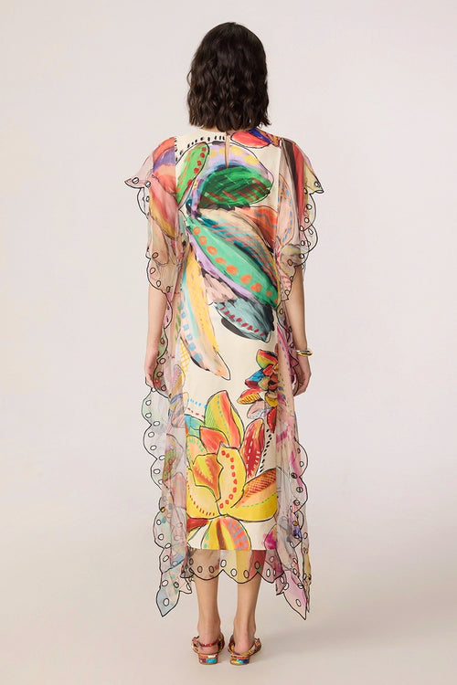 Multi Fler Cover Up Kaftan